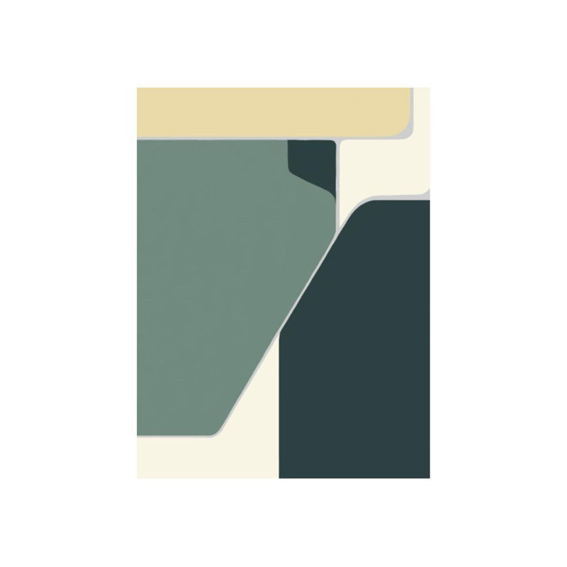 «Monorail II» par Sara Brown, impression sur toile tendue, Couche de verre, H 32 po x l 24 po x P 1,5 po