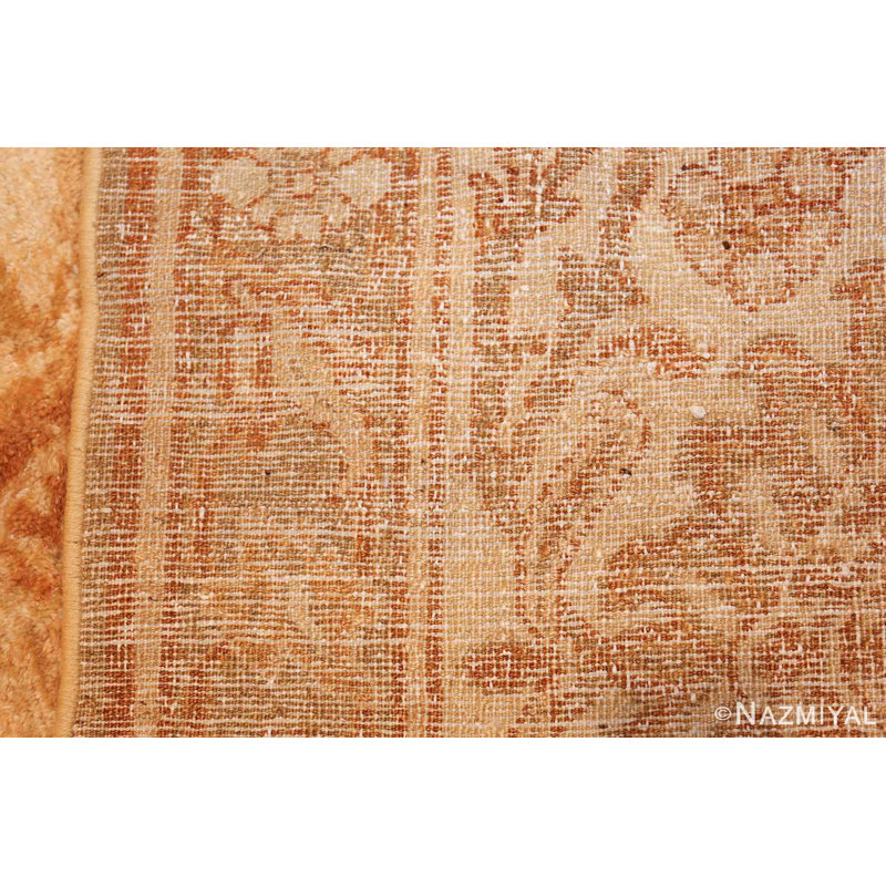 Grand tapis indien doré antique Agra