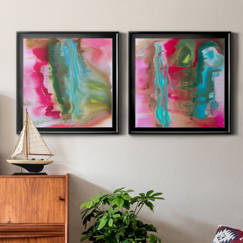 «Spring Wood I», reproduction de photo sur toile 2 pièces, H 17,5 po x l 35 po x P 1,5 po, Noir