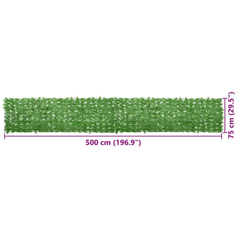 Faux Ivy, Vert, H 29,5 po x l 196,9 po