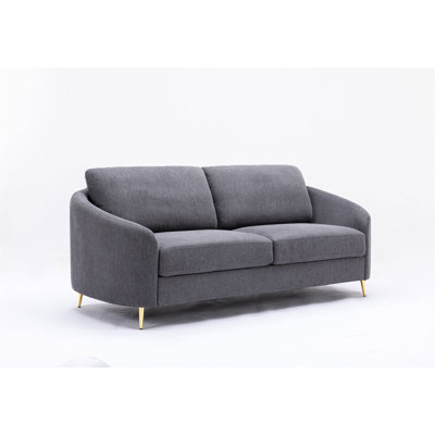Yuina Gray Linen Sofa