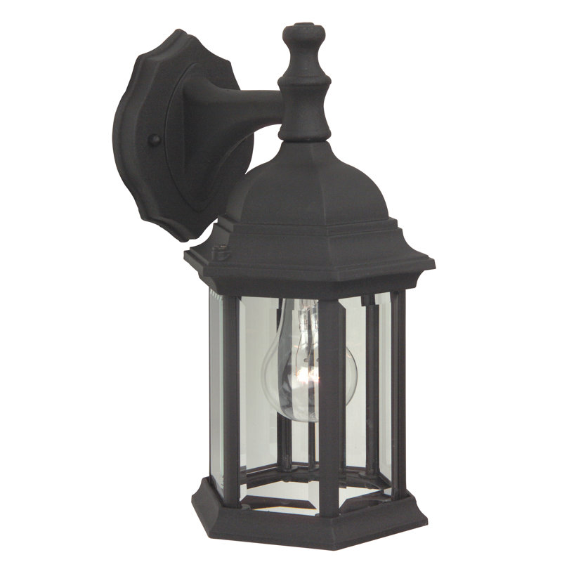 Cast Aluminum Wall Light, Matte Black