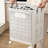 Plastic Rolling Laundry Hamper with Handles