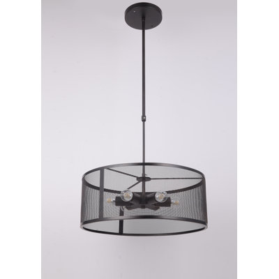 Mercouri 6 - Light Dimmable Drum Chandelier