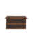 Small Decorative Trunk Embossed Metal and Chinese Fir Wood with Rope Handles Walnut and Almond Stain-1789150377