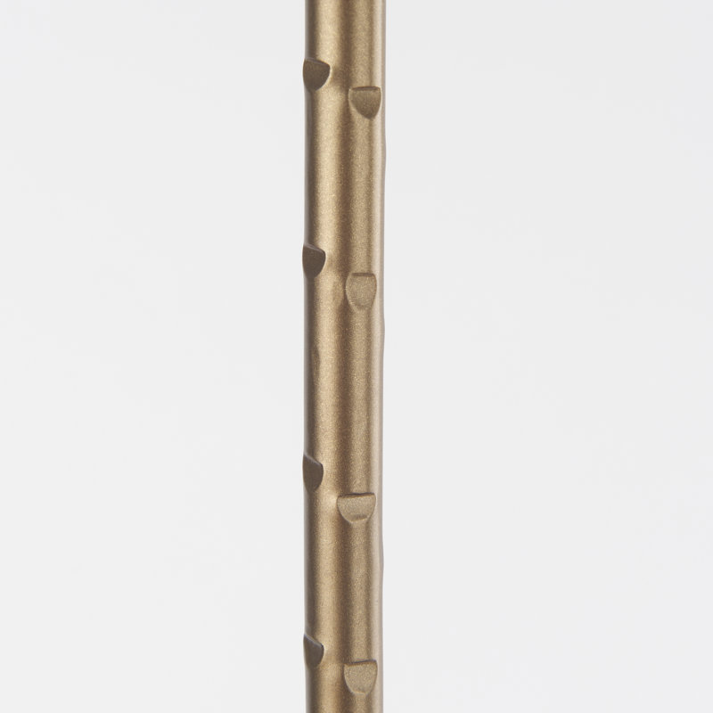 Metal Candlestick, 30'' H x 6'' W x 6'' D, Gold