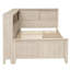Lit de jour simple en bois avec rangement, finition lait antique blanc, 3 tiroirs, solide, sans sommier et bois, nécessaire-828612209