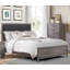 Mobilier de chambre à coucher tête de lit tapissier en similicuir 1 pièce