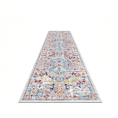 Rectangle 60 cm x 300 cm Vintage Look Area Rug
