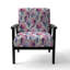 Chaise avec accoudoirs tapissier Pastel Botanical Leaf Design