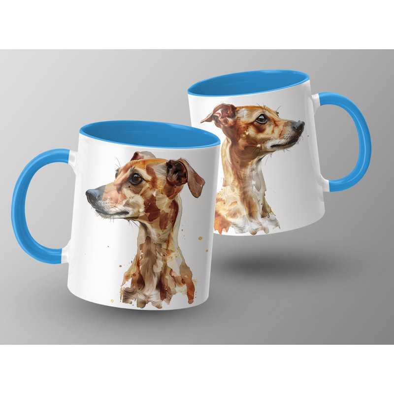 Ceramic Coffee Mug, 4, Light Blue