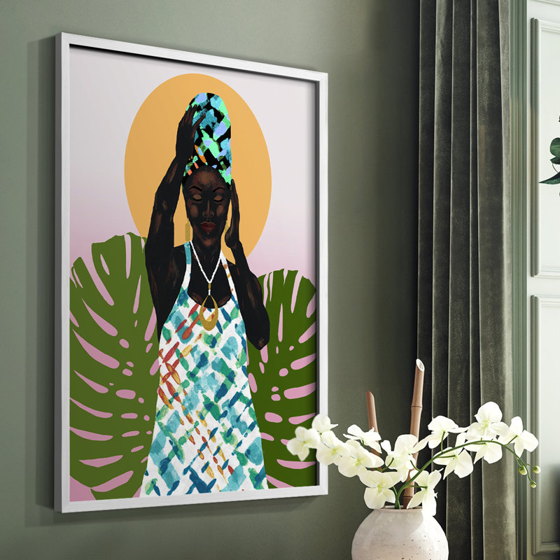 Her Faith Framed Print - Solid Wood, 10" H x 8" W, White