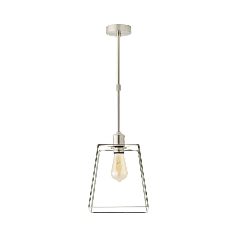 Susie Adjustable Drop Ceiling Light, Without Bulb, Brushed Nickel