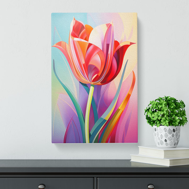 Tulip Flower No.2 - Print, 76cm H x 50cm W x 3cm D