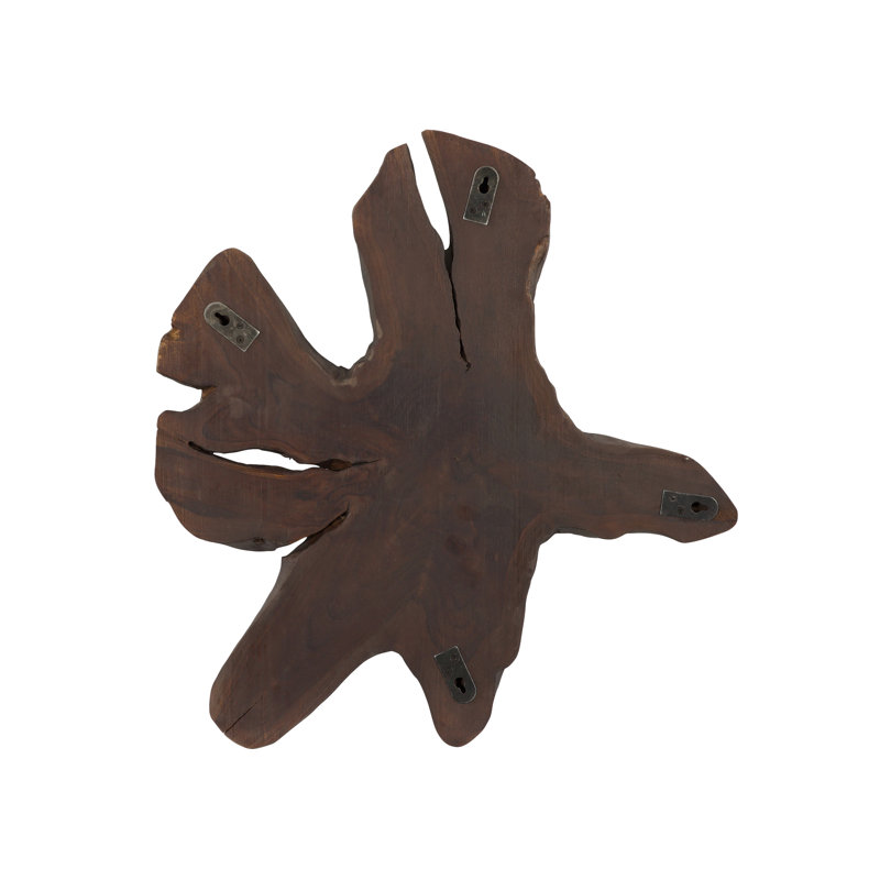 Teak Slice Wall Décor, Md, Dark Gray