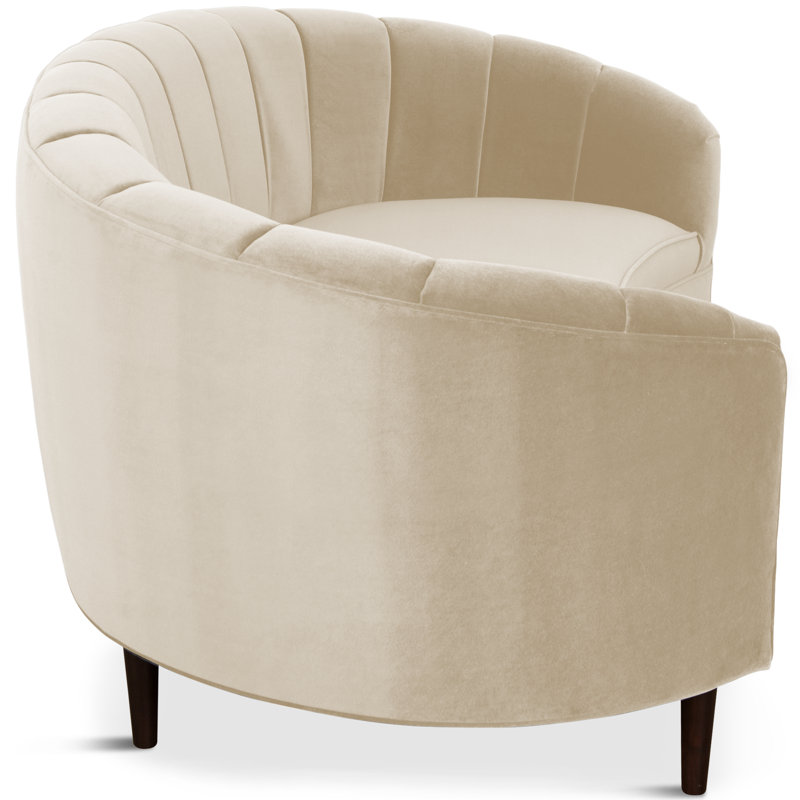 Dundee 85'' Velvet Sofa, Cream
