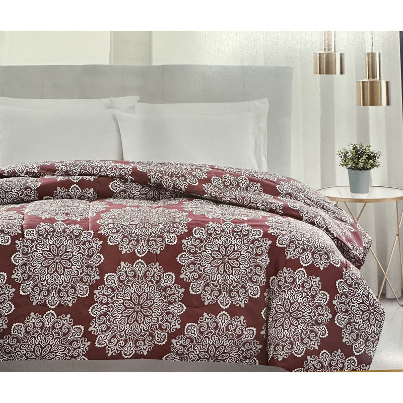 Not Solid Colour Comforter, Red