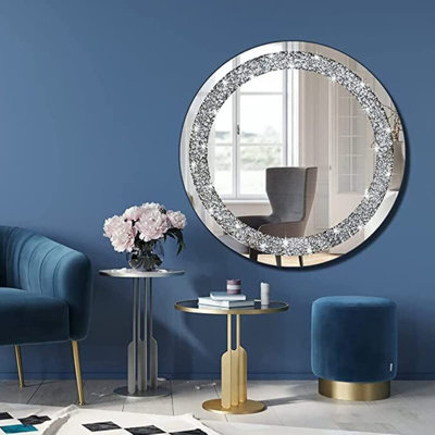 Lordsburg Glass Round Mirror