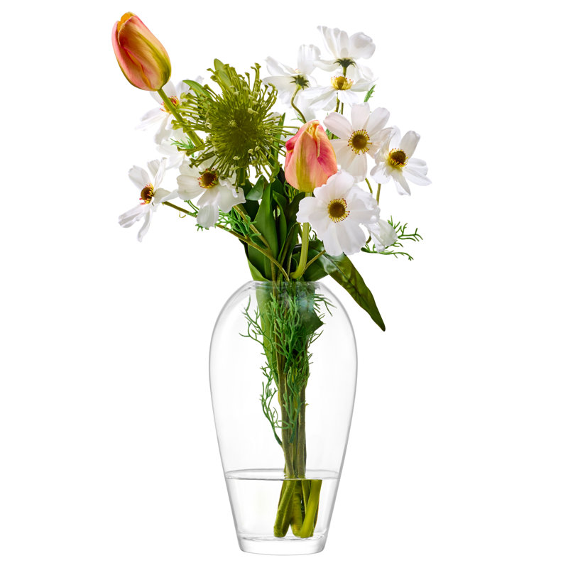 Clear Vases Handmade Glass Table Vase, Small