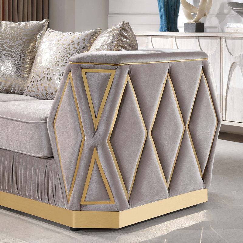 Canapé Contemporary, Taupe