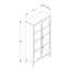 Armoire d'appoint 2 portes avec tablette réglable