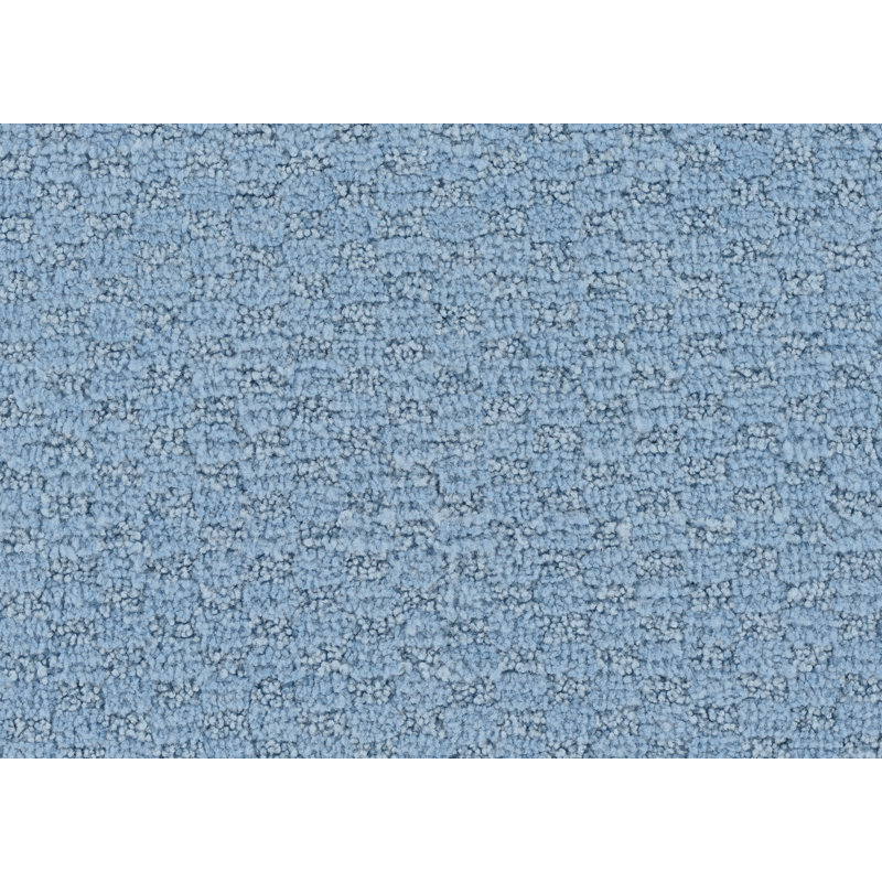 Ensemble de 2 tapis de bain en nylon avec envers antidérapant Juliahna, Bleu