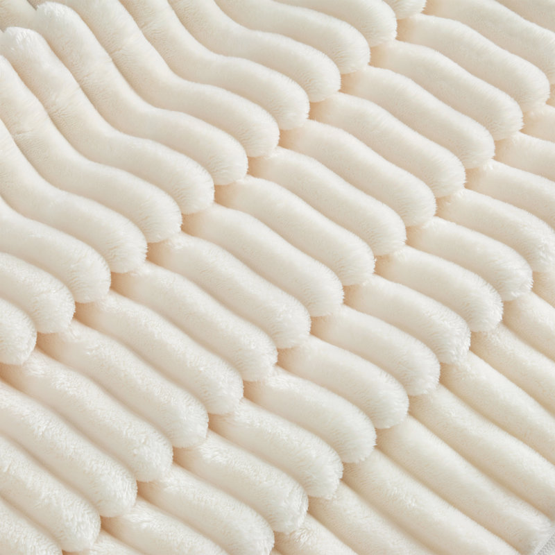 Vihaan Ottoman with Removable Covers, Cream