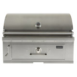 Coyote Grills 36 in. W Barrel Grill / Smoker Combo Charcoal Grill Gas & Charcoal Combo Grill