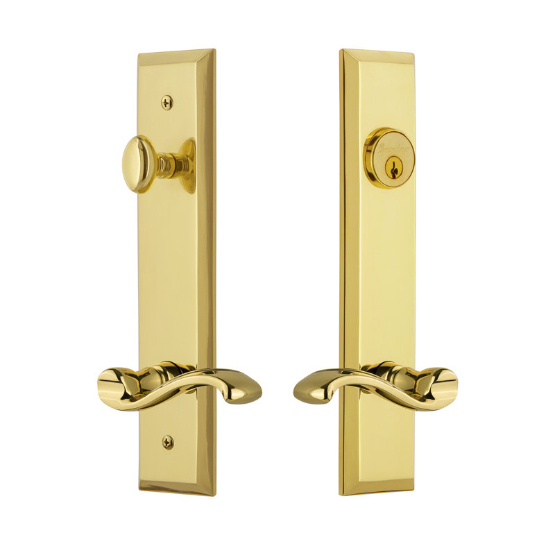 Ensemble de vestibule Fifth Avenue, Laiton intemporel, 2.75", Gauche