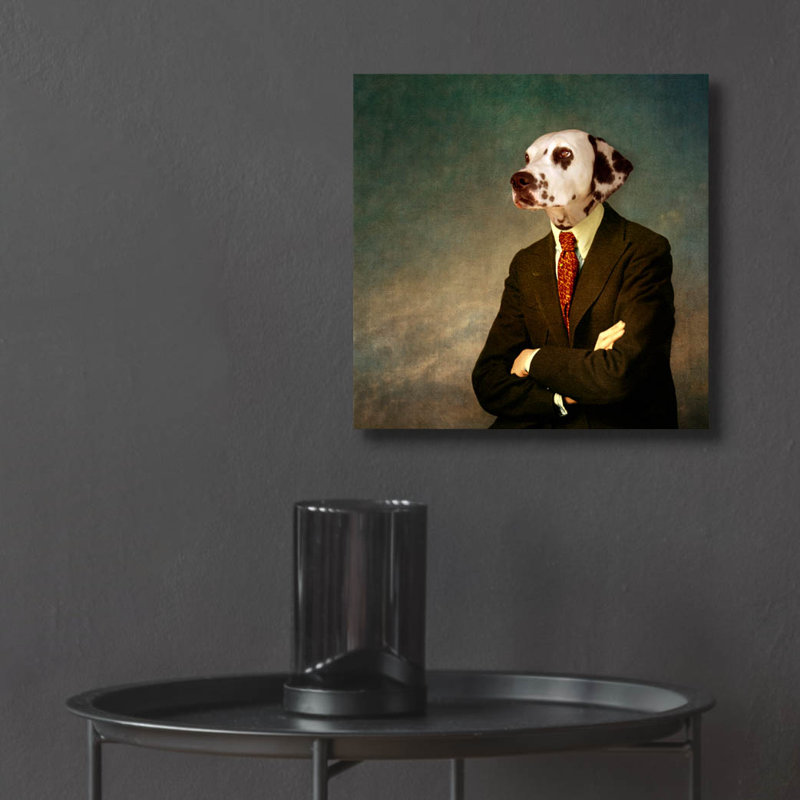 «The patient man» par Martine Roch, H 12 po x l 12 po