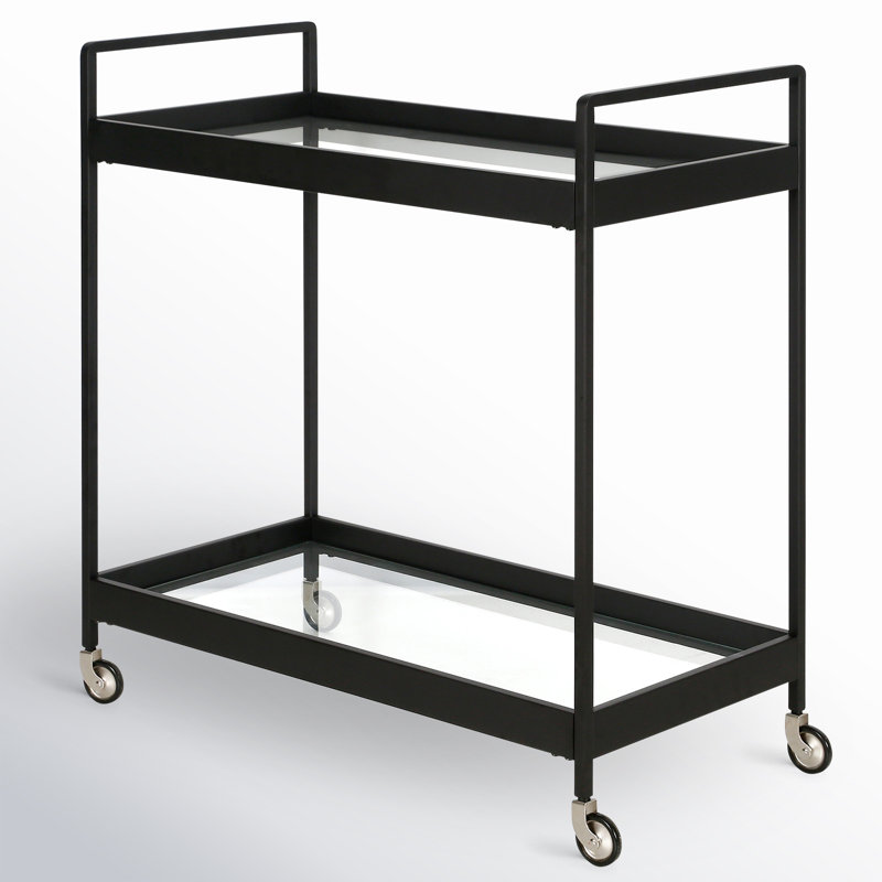 Apprentice Metal Bar Cart, Blackened Bronze