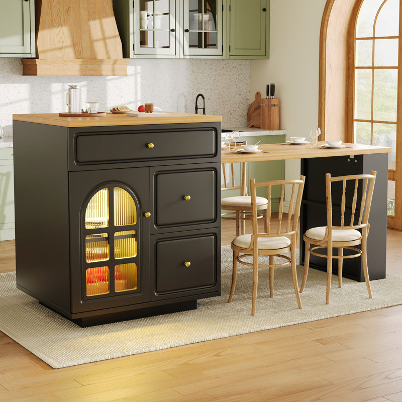 Kitchen Island, Black
