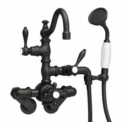 Thermostatic Tub Faucet Cross Handles with Handheld