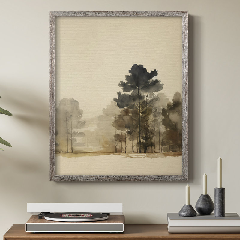 «Vintage Landscape V», reproduction encadrée - bois massif, H 11 po x l 9 po