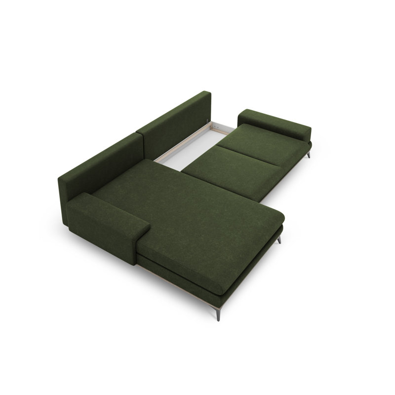 Cuiksa 5 Seater Sofa Bed, Green, Left Hand Facing