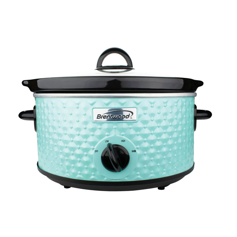 Brentwood Appliances 3.5 Qt. Diamond Slow Cooker, Blue