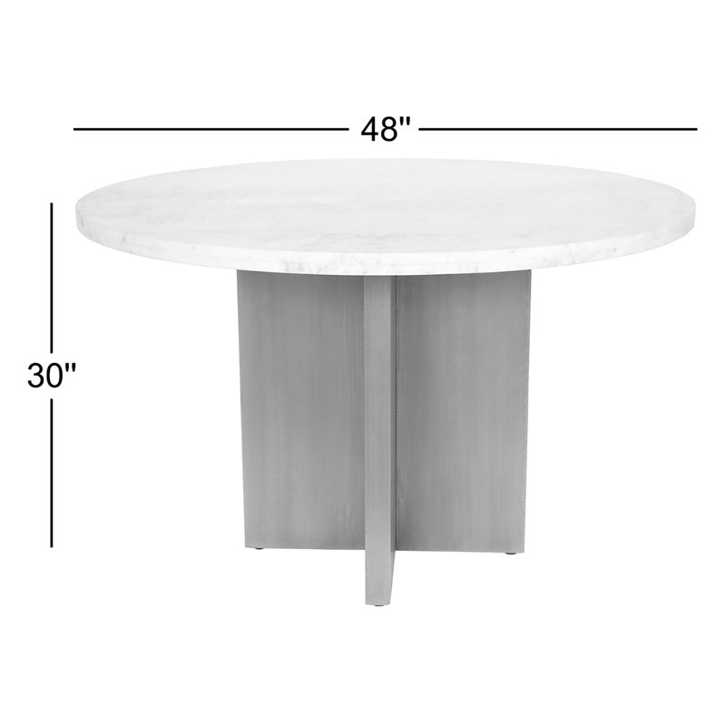 Graze Round Marble Dining Table