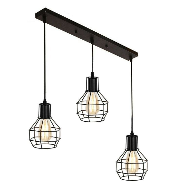 Auguste 3 - Light Black Kitchen Island Pendant