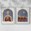 Reproduction encadrée Boho Nativité I-Premium - prête à être accrochée - aucun clou requis - aucun clou requis-96055138-96055140