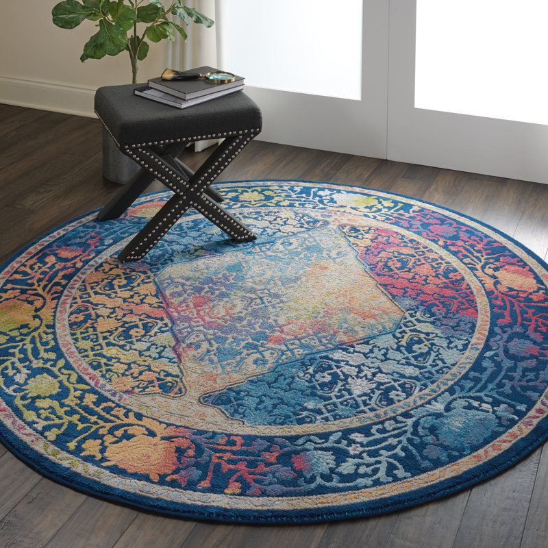 Oglethorpe Oriental Indoor Rug, Round 4'
