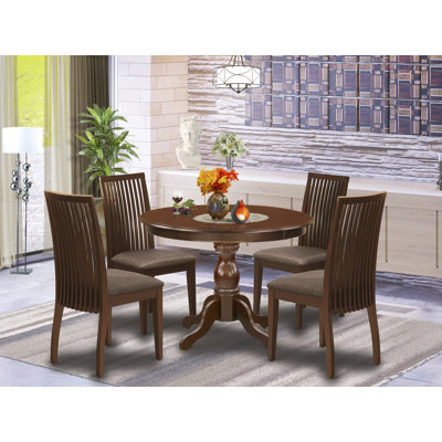 Karev Rubberwood Solid Wood Dining Set
