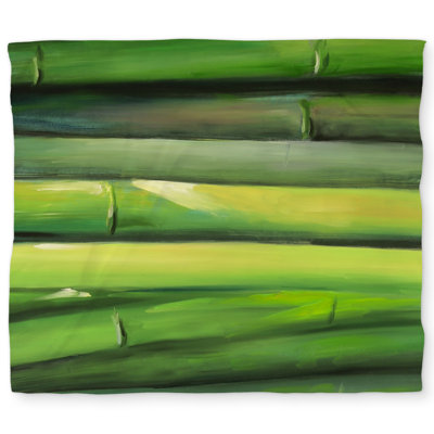 Bamboo Plant Bedroom Green Duvet Cover | Eco-Friendly Home Decor