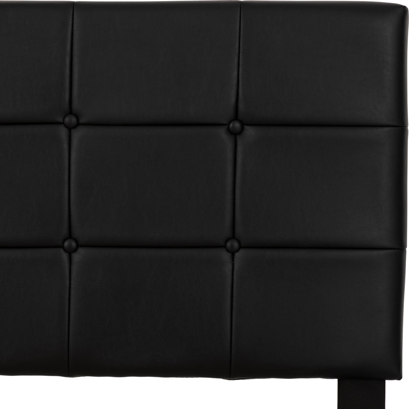 Upholstered Bed, Black