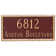 Jefferson 2-Line Wall Address Plaque