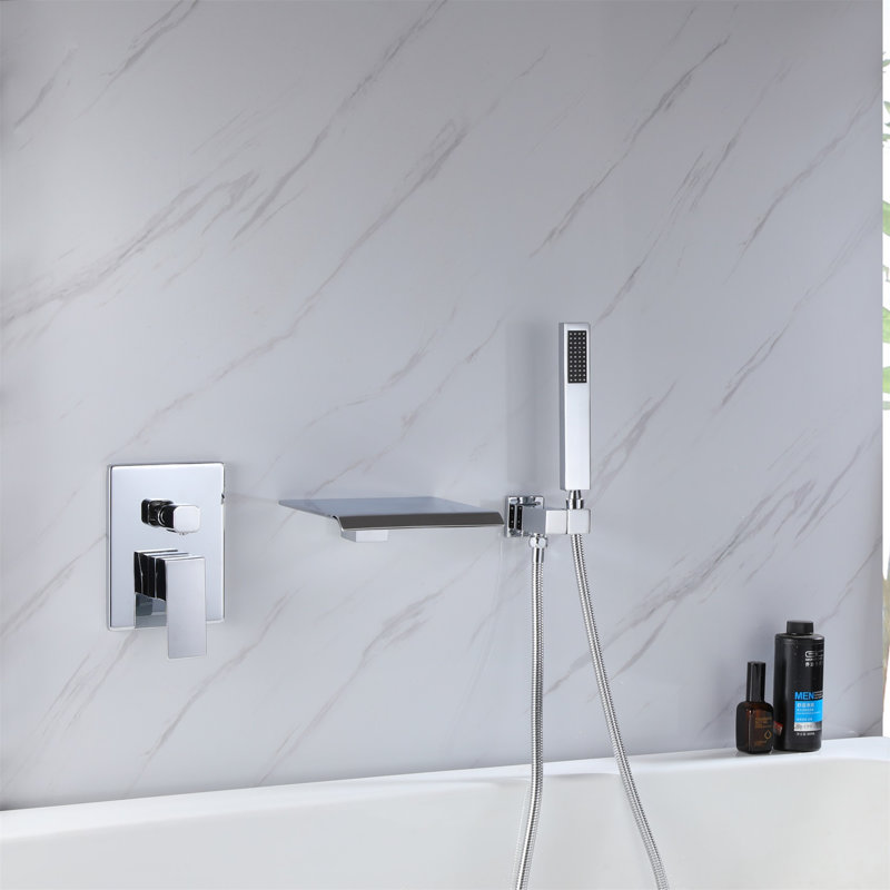 Wall Tub Spout with Diverter, Chrome
