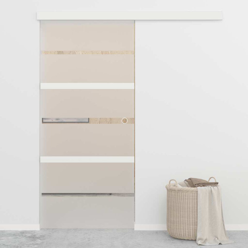 Mihram Glass Sliding Door, 90cm W x 205cm H