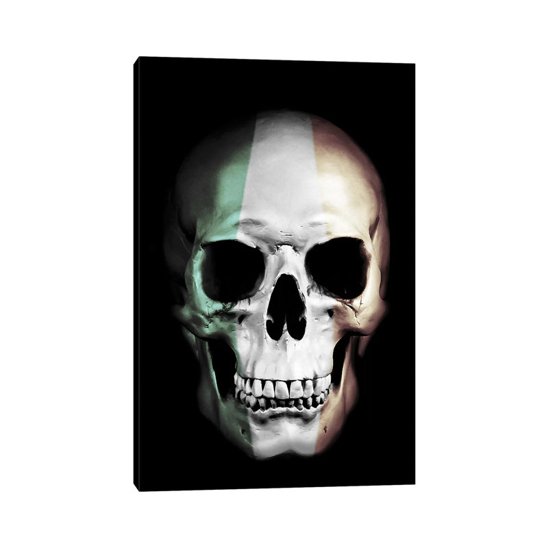 Irish Skull by Nicklas Gustafsson - Wrapped Canvas Gallery-Wrapped Canvas Giclée, 20.32 cm H x 30.48 cm W