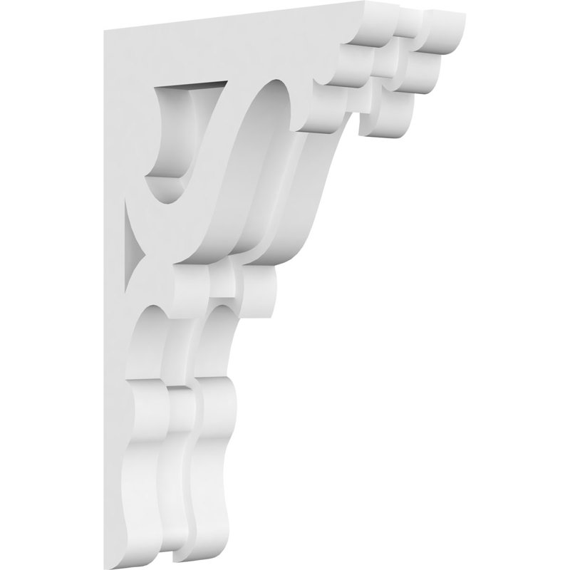 Corbeau en PVC de qualité architecturale Cornelia, H 7 po x l 4,5 po x P 1,875 po