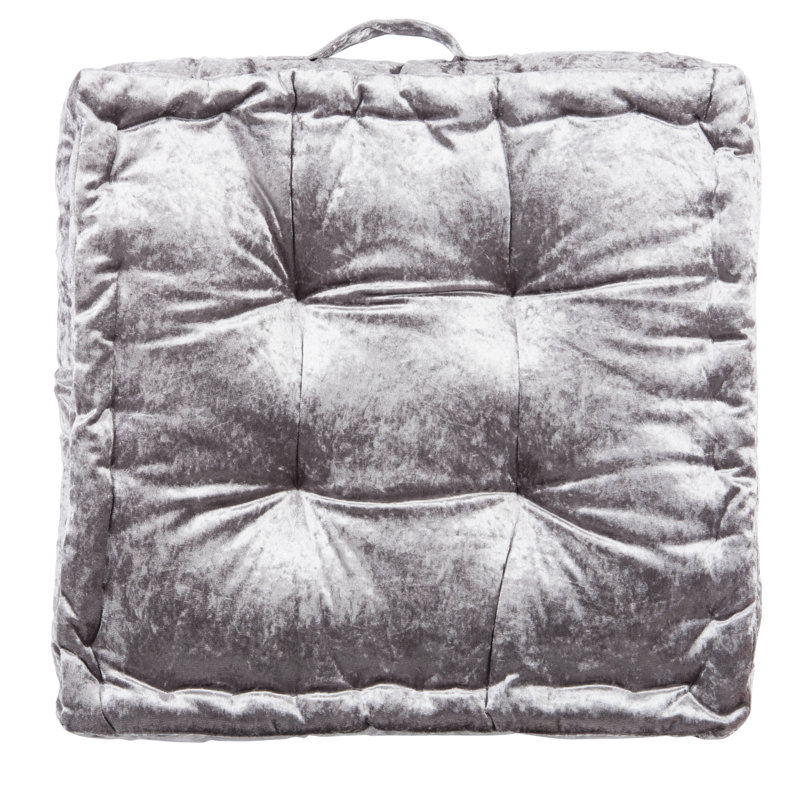 Peony Floor Pillow, Gray