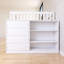Lit superposé double avec 4 tiroirs et 3 tablettes-123150560-123150561